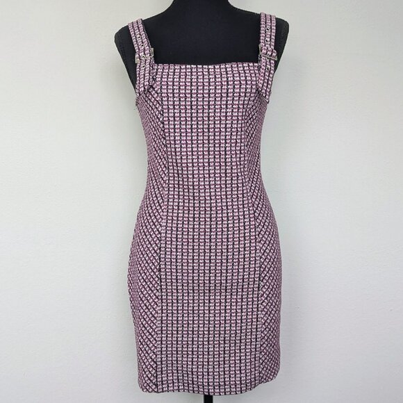 Forever 21 Dresses & Skirts - Forever 21 | W 's | M | NWT Houndstooth Adjustable Strap Zipper Black and Purple